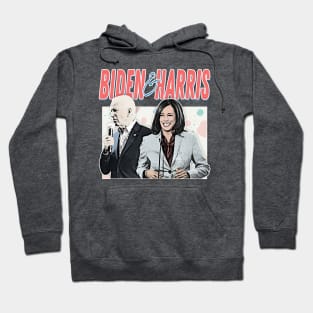 Joe Biden And Kamala Harris / Retro Style Fan Design Hoodie